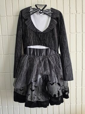 NWT Disney Nightmare Before Christmas Jack Skellington Tutu Costume Dress Large